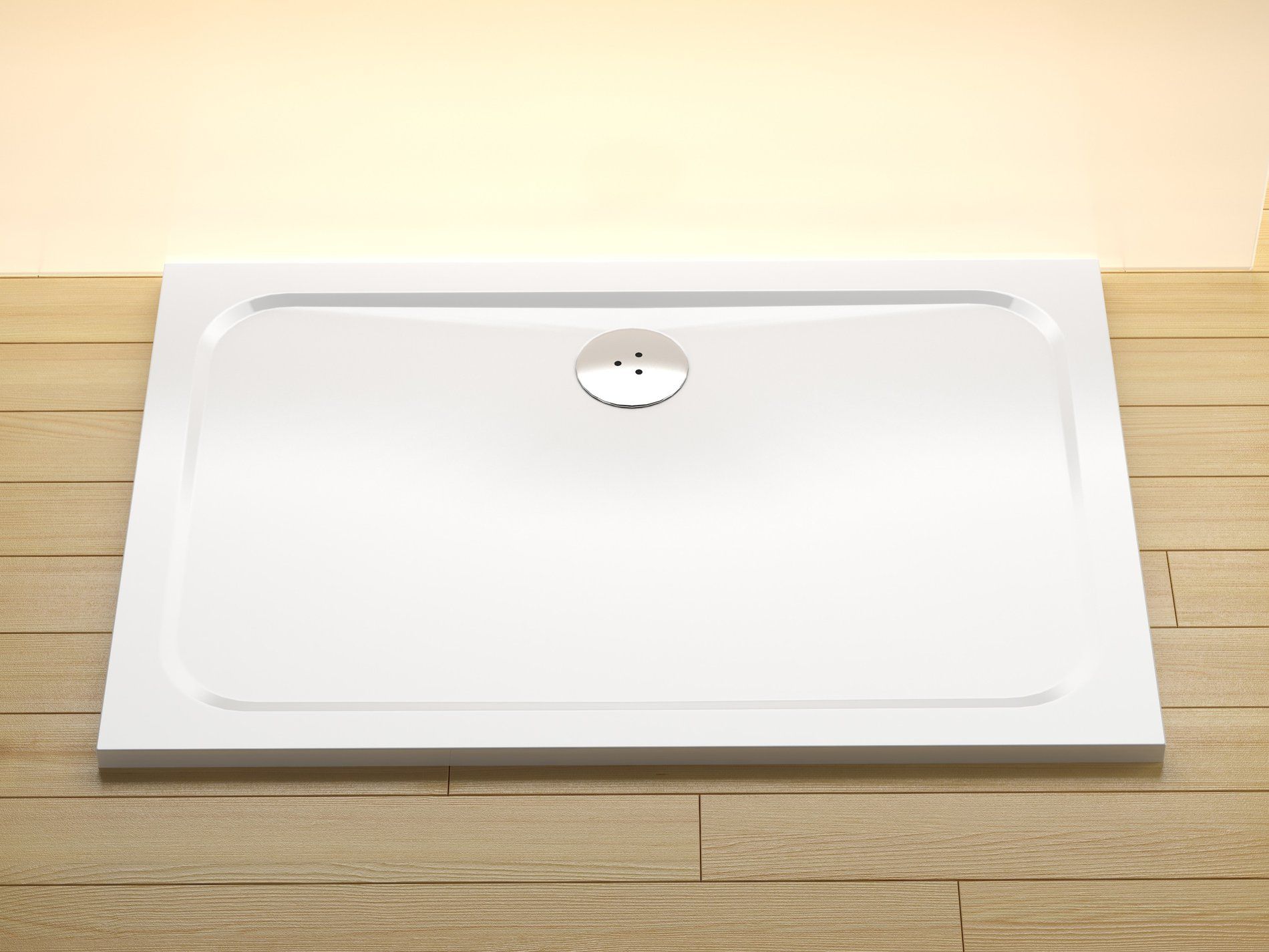 RAVAK XA04A401010 Chrome Gigant Pro 100x80 zuhanytálca, fehér