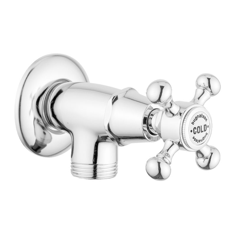 BUGNATESE 057CODO Bugnatese Old'800 Sarokszelep 1/2-3/8" csatlakozással fehér-arany színben