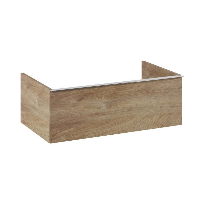 AREZZO design MONTEREY 80 cm-es alsószekrény 1 fiókkal Canela tölgy színben, szifonkivágás nélkül - AR-167257